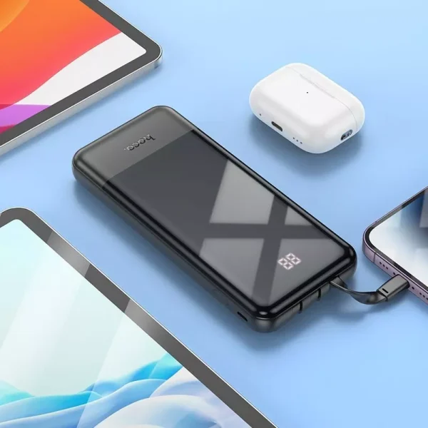 For Hoco J111 10000mAh Smart Fast Charging Power Bank - Black