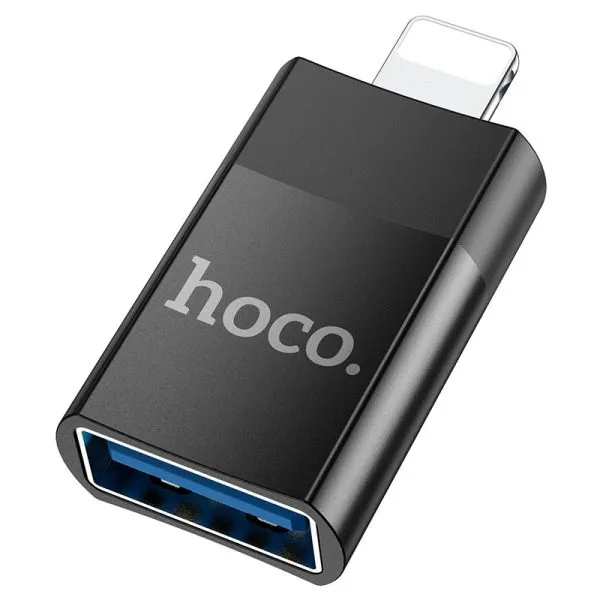 For Hoco UA17 Lightning Male to USB 2.0 Female Adapter, Supports OTG Function for Apple Mobile Phones