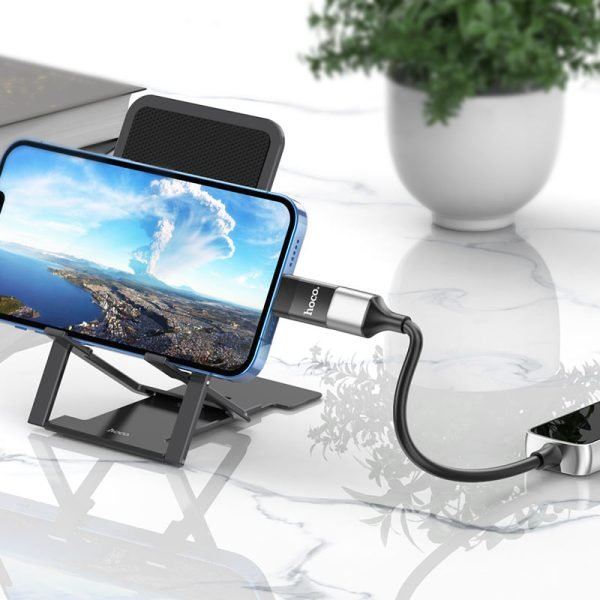 For Hoco UA17 Lightning Male to USB 2.0 Female Adapter, Supports OTG Function for Apple Mobile Phones