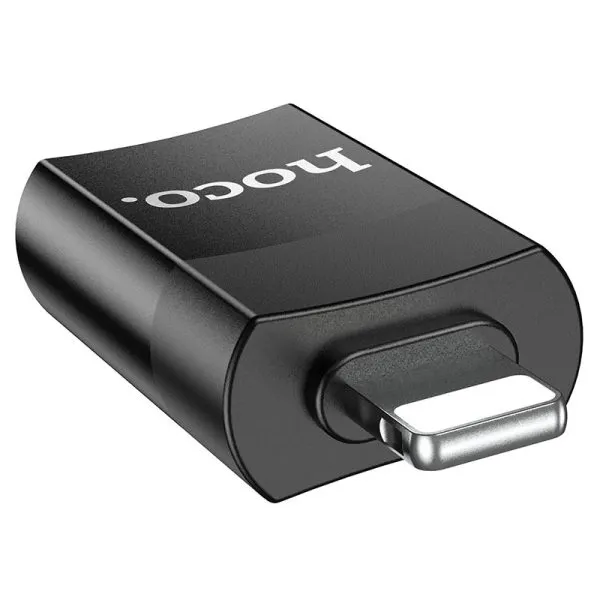 For Hoco UA17 Lightning Male to USB 2.0 Female Adapter, Supports OTG Function for Apple Mobile Phones