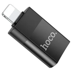 For Hoco UA17 Lightning Male to USB 2.0 Female Adapter, Supports OTG Function for Apple Mobile Phones