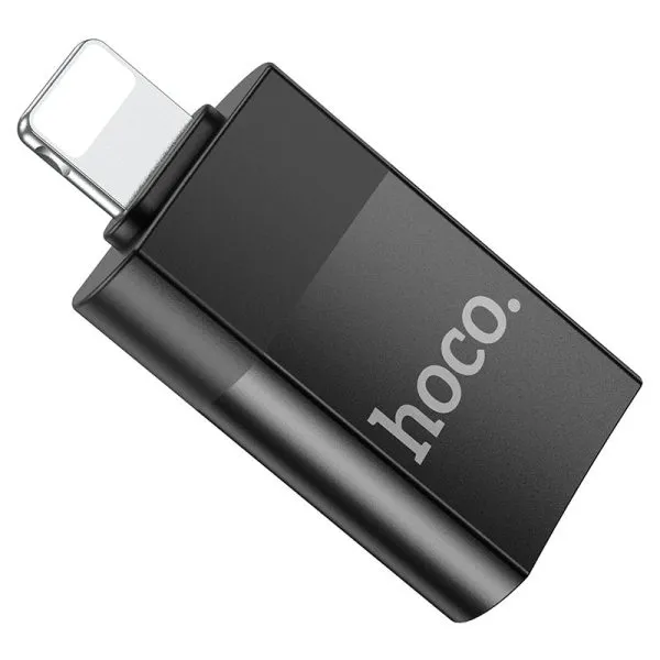 For Hoco UA17 Lightning Male to USB 2.0 Female Adapter, Supports OTG Function for Apple Mobile Phones