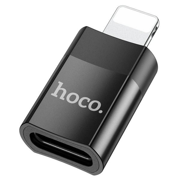 For Hoco UA17 Lightning male to Type-C female adapter, support 2A charging and data transfer functions.