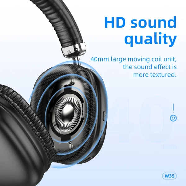 HOCO W55 Wireless Monitor Headphones Pleasing Bluetooth Sports headphones (Green)