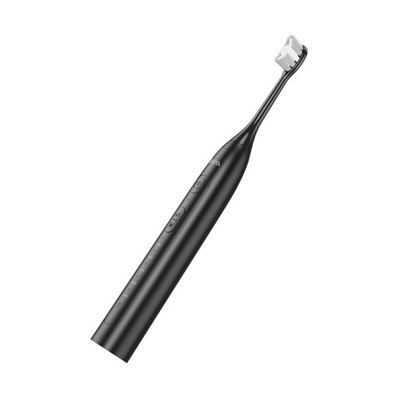 HP60 Wave Electric Toothbrush, with 3 Replacement Brush Heads for Adults and Kids,Portable Rechargeable Toothbrush - Black