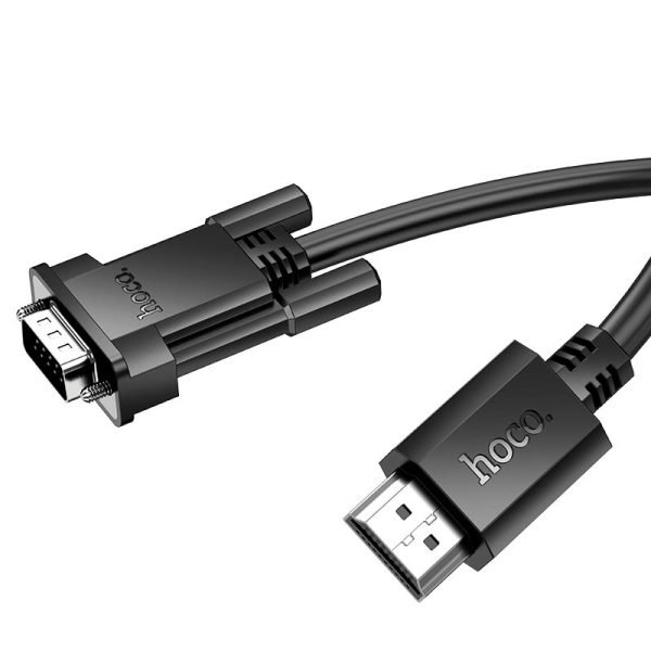 Hoco US12 HDMI to VGA cable for PC, desktop, laptop, computer, monitor, projector, HDTV, Raspberry Pi, Roku 1M