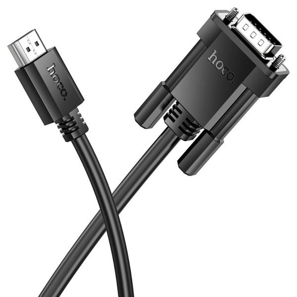 Hoco US12 HDMI to VGA cable for PC, desktop, laptop, computer, monitor, projector, HDTV, Raspberry Pi, Roku 1M