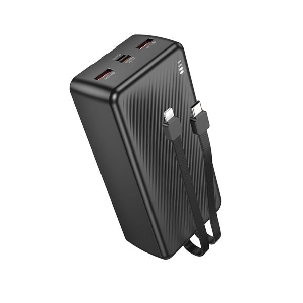 Power Bank Borofone BJ57B 22.5W+PD20W 30000mAh Backup Battery Charger With Cable - Black