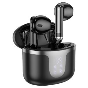 HOCO EQ7 Wireless Headphones with Charging Case Mini Wireless TWS Earbuds - Black