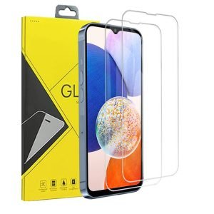 [2 Pack] For Samsung Galaxy A14 5G Full Cover Tempered Glass Screen Protector Film Guard (Clear)