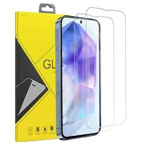 [2 Pack] For Samsung Galaxy A35A55 5G Full Cover Tempered Glass Screen Protector Film Guard (Clear)
