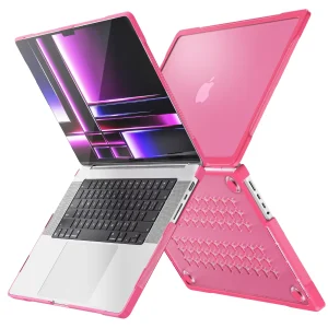 For Apple MacBook Air 13 13.6 inch Case 360 Degree All Inclusive Protection Soft TPU Bumper Case (Rose Gold)