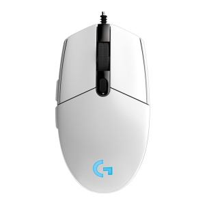 Logitech G102 2nd Gen Light Sync Gaming Mouse Wired 8000 DPI 6 Programmable Buttons RGB - White