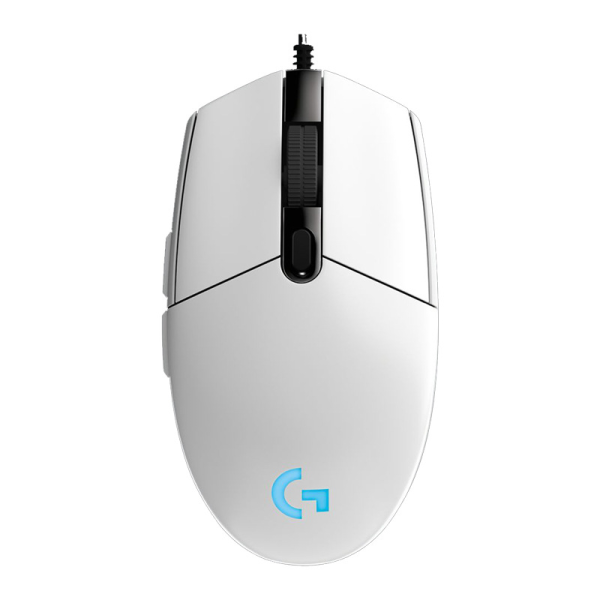 Logitech G102 2nd Gen Light Sync Gaming Mouse Wired 8000 DPI 6 Programmable Buttons RGB - White