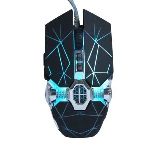 Wired Gaming Mouse Programmable RGB Ergonomic Mechanical Mice for PC Computer Laptop Office Q7 Mouse - Black