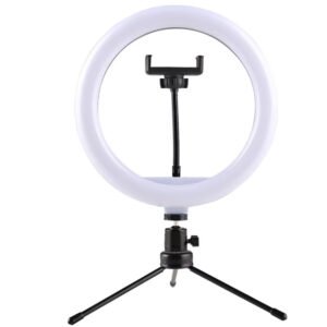 10 Inch Desktop Tripod Fill Light Kit Makeup Live Selfie Ring Light Photo Record10 Inch Desktop Tripod Fill Light Kit Makeup Live Selfie Ring Light Photo Recording Playing Light with Phone Clip Photographying Playing Light with Phone Clip Photography