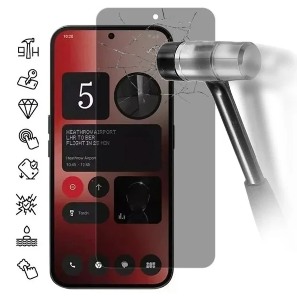 [2 Pack] Nothing Phone 3 SupRShield Anti Spy Privacy Tempered Glass LCD Screen Protector