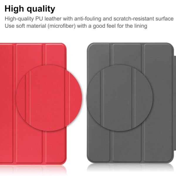 For Apple iPad 10th Gen 10.9 inch 2022 Folio Case Smart Leather Magnetic Shockproof Stand Cover (Red)