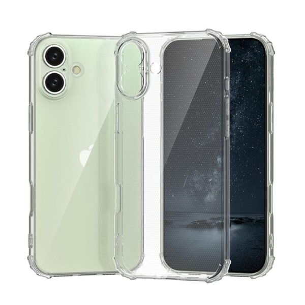 For Apple iPhone 16 Plus Crystal Clear Heavy Duty Transparent Shockproof Case Cover