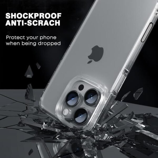For Apple iPhone 16 Plus Crystal Clear Heavy Duty Transparent Shockproof Case Cover