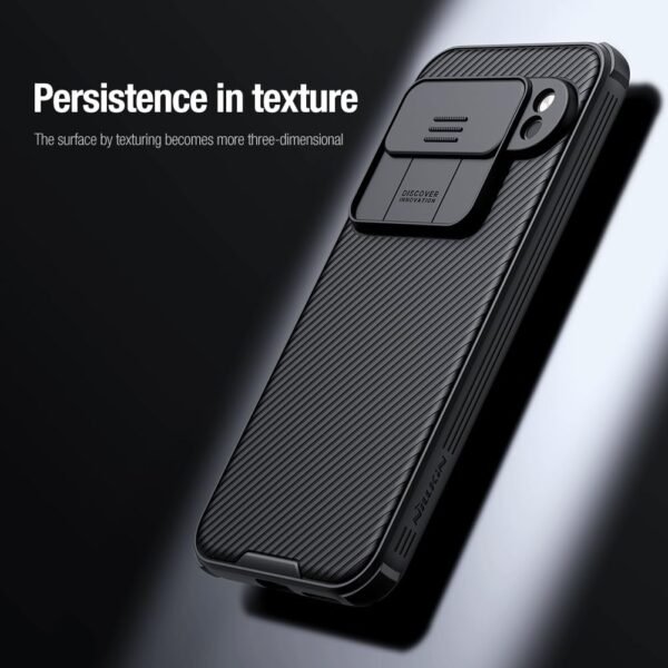 For Google Pixel 9 Pro XL Nillkin Case Shockproof Heavy Duty Rugged Anti Knock TPU Camera Slide Protector Cover (Black) - Image 3