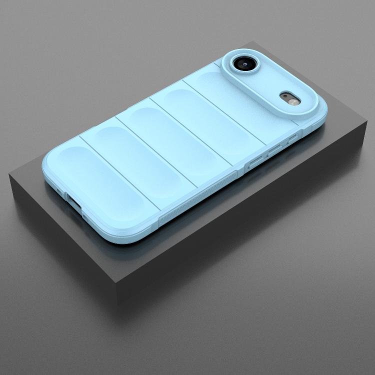 For Apple iPhone 17 Air Shockproof Rubber Silicone Protective Bumper Case Cover - Sky Blue