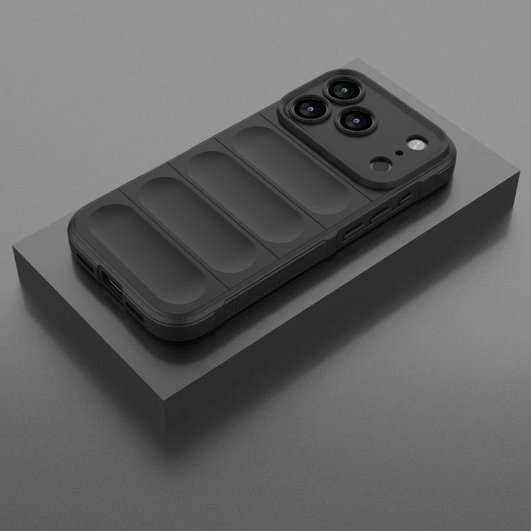 For Apple iPhone 17 Pro Shockproof Rubber Silicone Protective Bumper Case Cover - Black