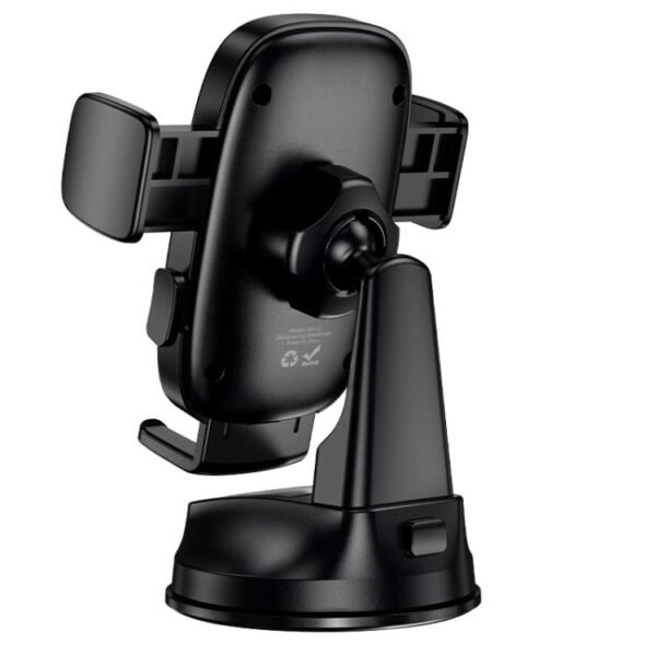 For Borofone BH132 Follower Center Console One button Car Holder -Black (6)