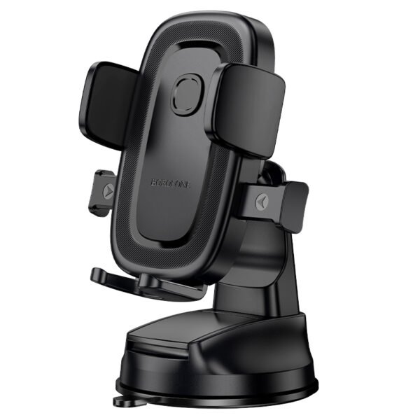 For Borofone BH132 Follower Center Console One button Car Holder -Black (6)