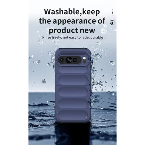 For Google Pixel 9 Shockproof Rubber Silicone Protective Bumper Case Cover - Black