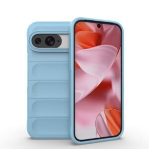 For Google Pixel 9 Shockproof Rubber Silicone Protective Bumper Case Cover - Black