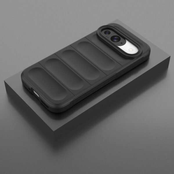 For Google Pixel 9 Shockproof Rubber Silicone Protective Bumper Case Cover - Black