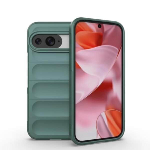 For Google Pixel 9 Shockproof Rubber Silicone Protective Bumper Case Cover - Black