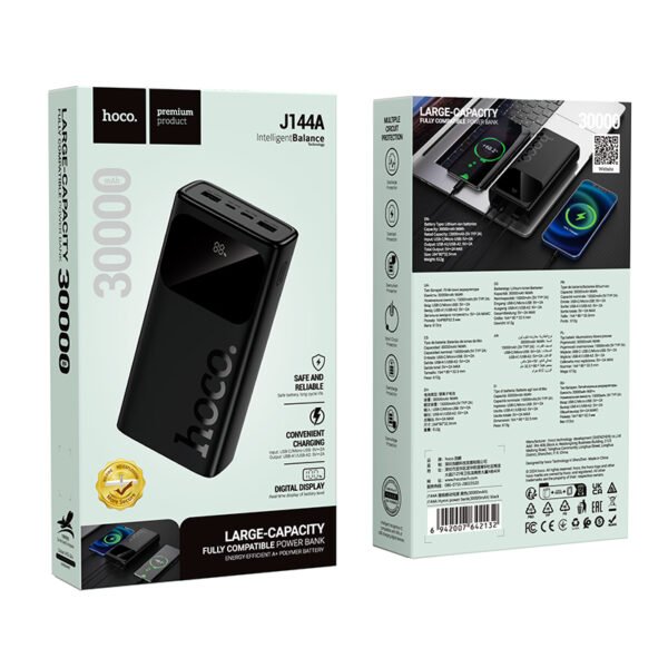 20000mAh With Built In Charging Cable Speed Energy Power Bank J118A