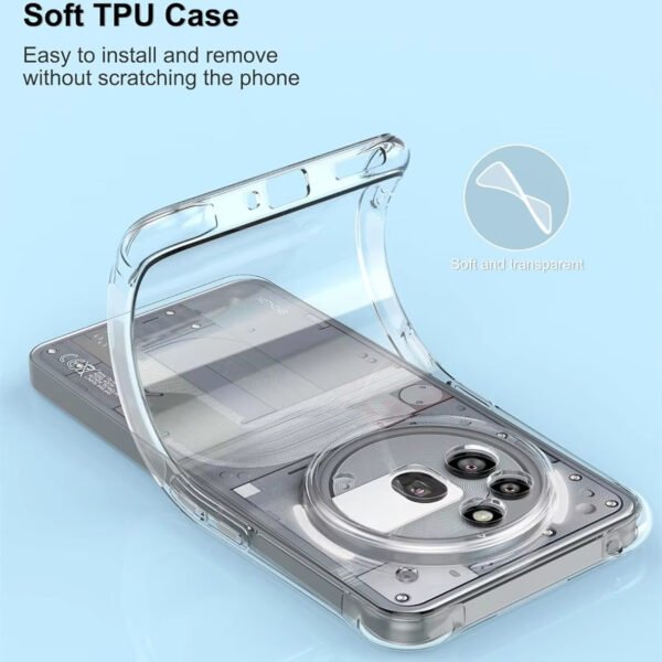 For Nothing phone 3A Crystal Clear Heavy Duty Transparent Shockproof Case Cover