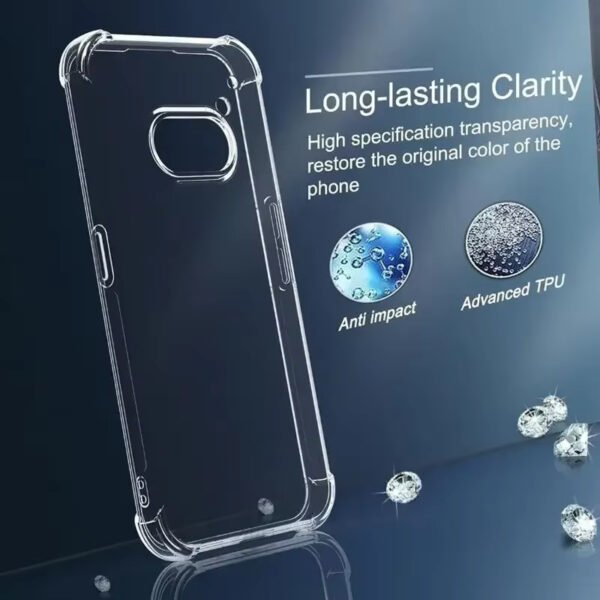 For Nothing phone 3A Crystal Clear Heavy Duty Transparent Shockproof Case Cover