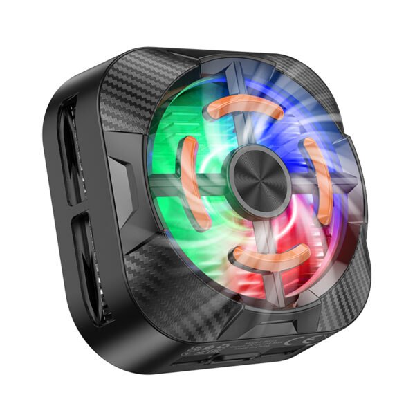 For Phone Cooler Borofone BG15 Travel Magnetic Phone Radiator Cooling Fan -Black