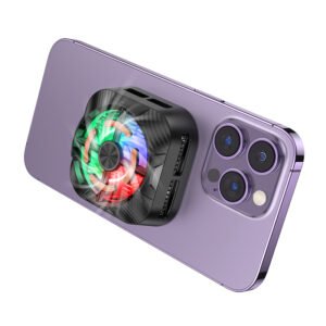For Phone Cooler Borofone BG15 Travel Magnetic Phone Radiator Cooling Fan -Black