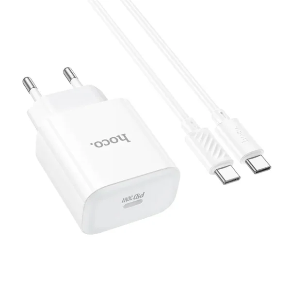 Hoco C76 Pro Super Fast Charger with type-c to type Cable Fast charging PD 30W Charger