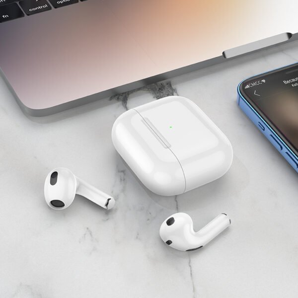 Hoco EW43 True Wireless Bluetooth 5.3 Earbuds with Wireless Charging Case White