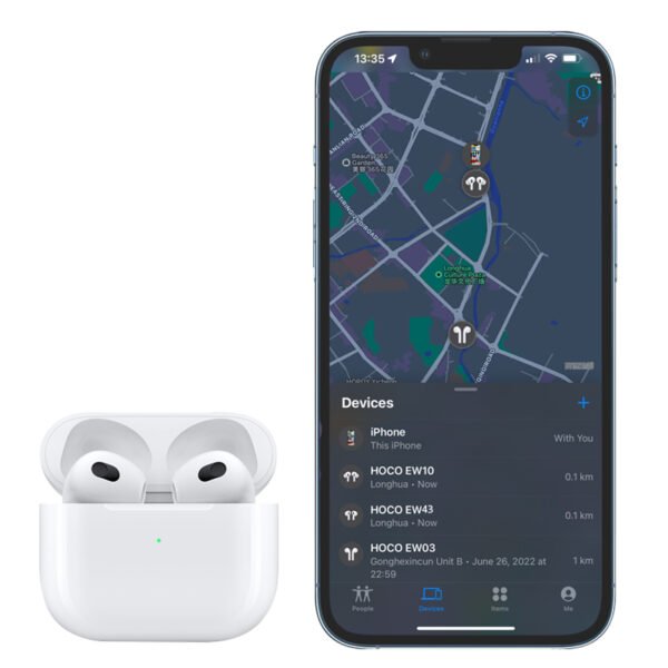 Hoco EW43 True Wireless Bluetooth 5.3 Earbuds with Wireless Charging Case White