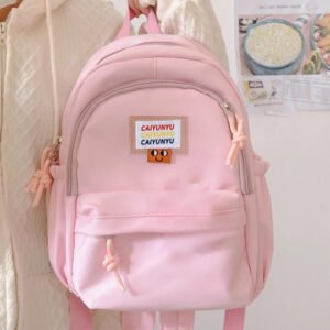 Kids Backpack for Boy Women Backpacks Simple Cute Backpacks Versatile Computer Backpack School Bags - Pink