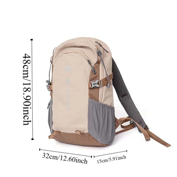 Lightweight Durable Climb Bag Camping Backpack Large Capacity Travel Rucksack Nylon Waterproof Outdoor Bags Hiking Travel Bag - Pink - Image 4