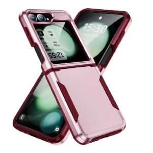 Supershield Case For Samsung Galaxy Z Flip 7 5G Shockproof Armor TPU Bumper Hard Plastic Phone Cover - Pink