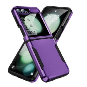 Supershield Case For Samsung Galaxy Z Flip 7 5G Shockproof Armor TPU Bumper Hard Plastic Phone Cover - Purple