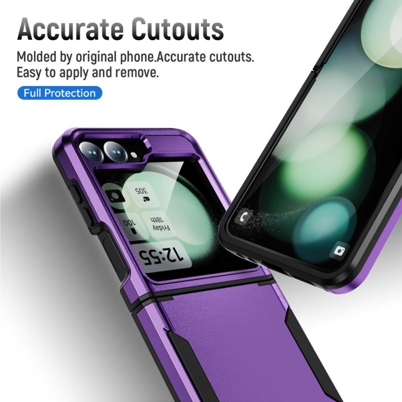 Supershield Case For Samsung Galaxy Z Flip 7 5G Shockproof Armor TPU Bumper Hard Plastic Phone Cover - Purple - Image 2