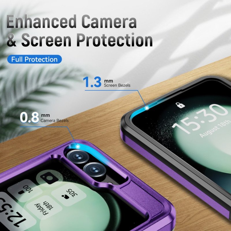 Supershield Case For Samsung Galaxy Z Flip 7 5G Shockproof Armor TPU Bumper Hard Plastic Phone Cover - Purple - Image 5