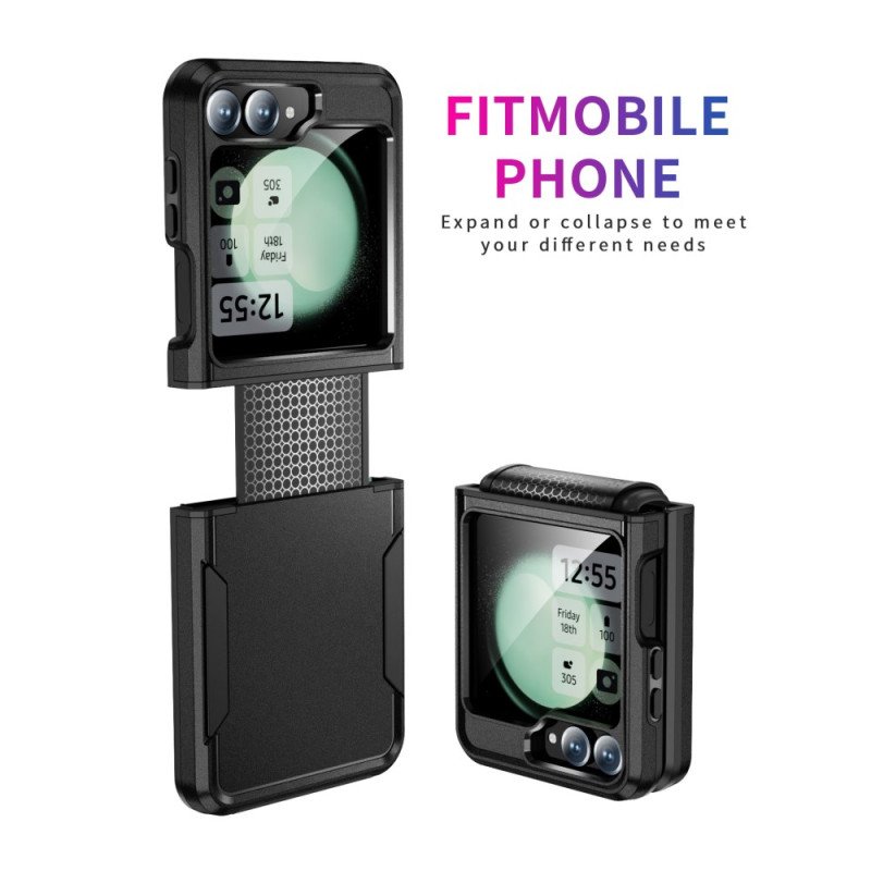 Supershield Case For Samsung Z Flip 7 5G Shockproof Armor TPU Bumper Hard Plastic Phone Cover - Black