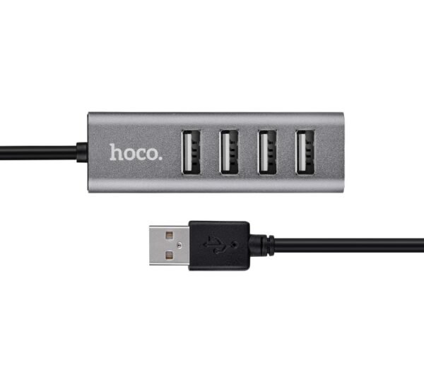 USB hub “HB1” USB-A to four ports USB 2.0 charging and data sync - Black - Image 2