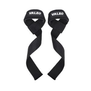 Lifting Straps for Weightlifting, Gym Wrist Wraps with Extra Hand Grips Support for Strength Training, Bodybuilding, Deadlifting - Black